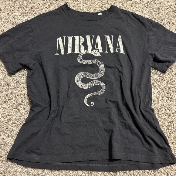H&M Black Nirvana Graphic Tee - Picture 1 of 1